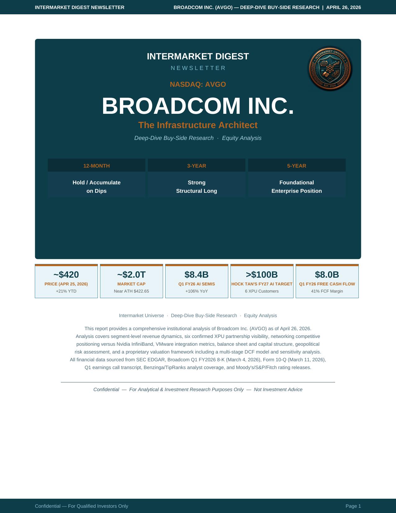 Broadcom Deep-Dive Page 1