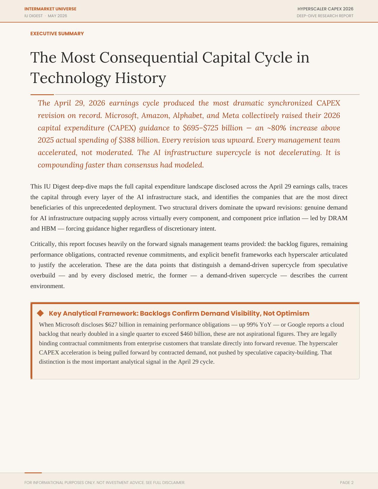 Hyperscaler CAPEX Report Page 2